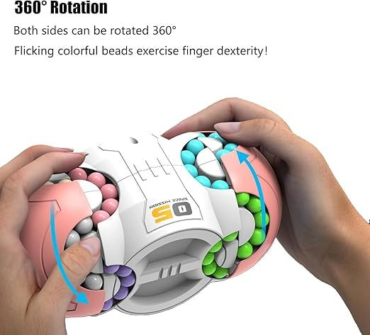 Space UFO Rotating Magic Bean Cube Fun Educational Toy for Kids