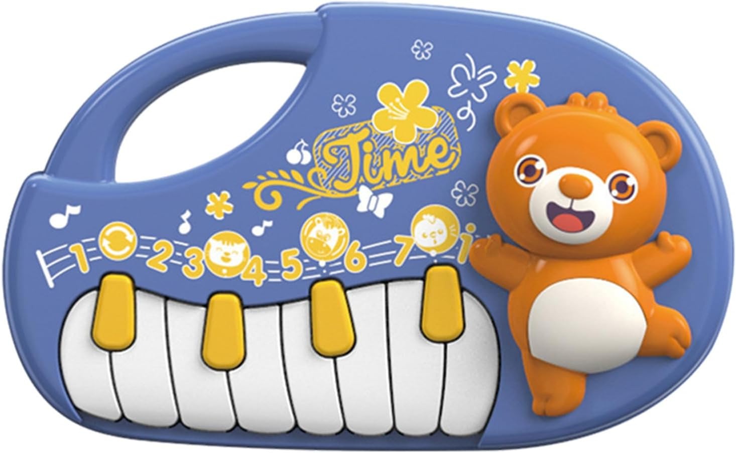 Cute Teddy Bear Musical Piano Toy For Kids - Assorted