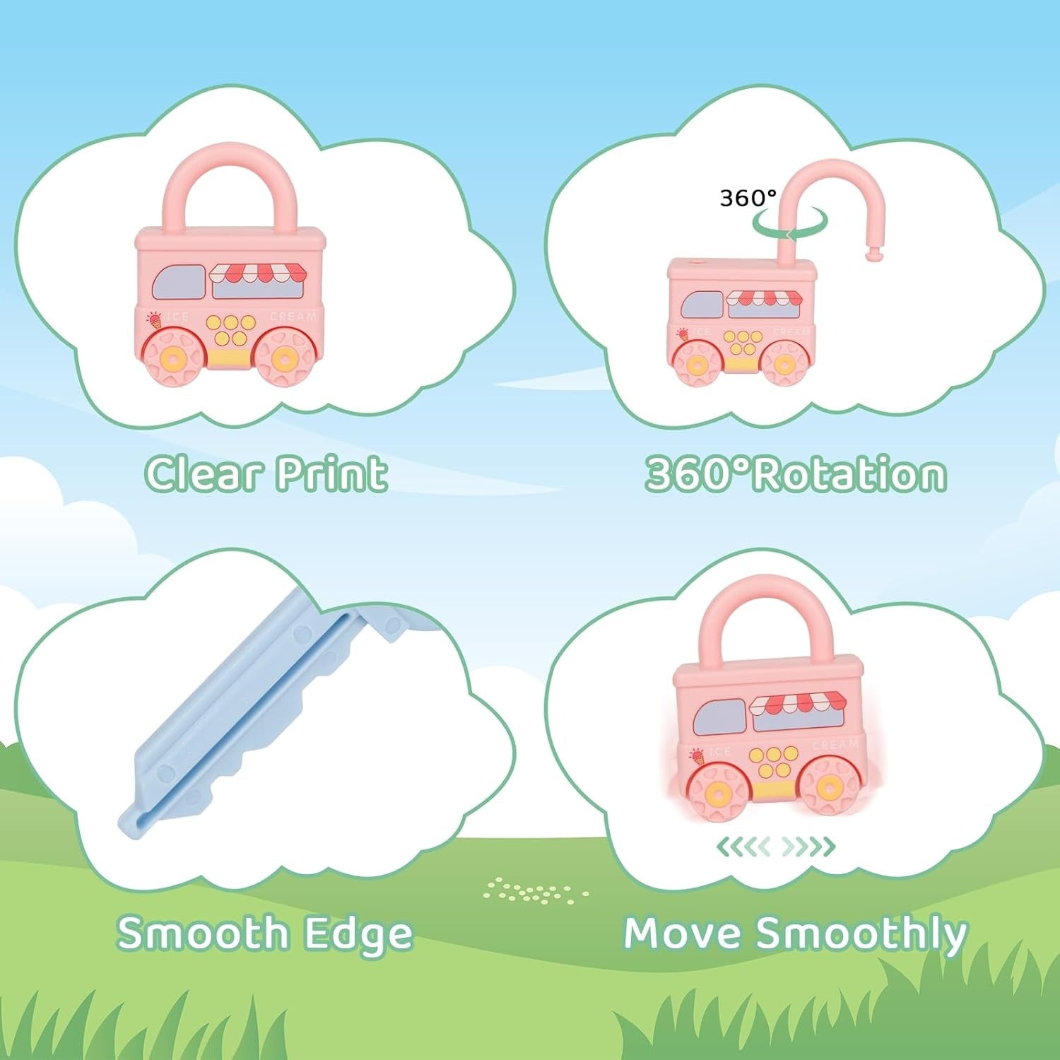 Unlock Train Montessori Toy For Kids