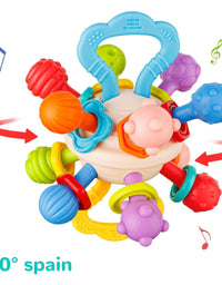 Huanger Extra Soft Baby Rattle & Teether Toy For Kids
