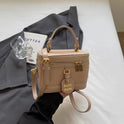 Womens Box Style Shoulder Handbag Elegant Compact