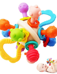 Huanger Extra Soft Baby Rattle & Teether Toy For Kids
