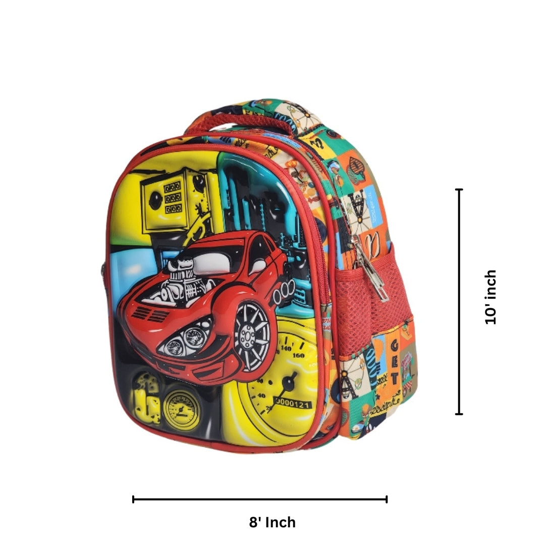 Car Themed School Deal For Kids (Backpack - Lunch Bag/Box & Bottle)