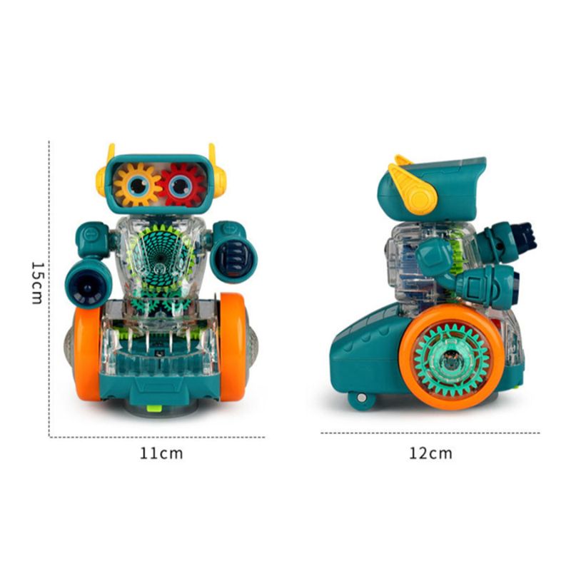 Robot Rotating Gear 360° Rotating, Flashing Lights