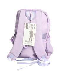 Hello KEKEMI Premium Quality School Bag Collage Backpack Light Purple 16 Inch (8559)
