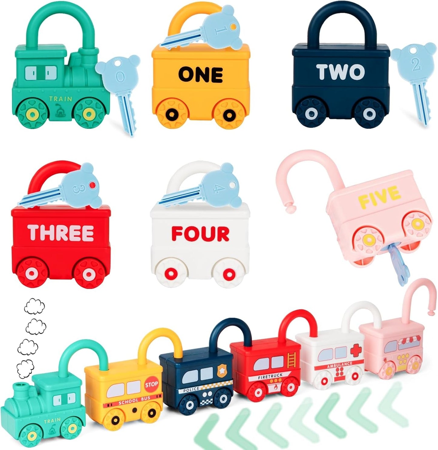 Unlock Train Montessori Toy For Kids