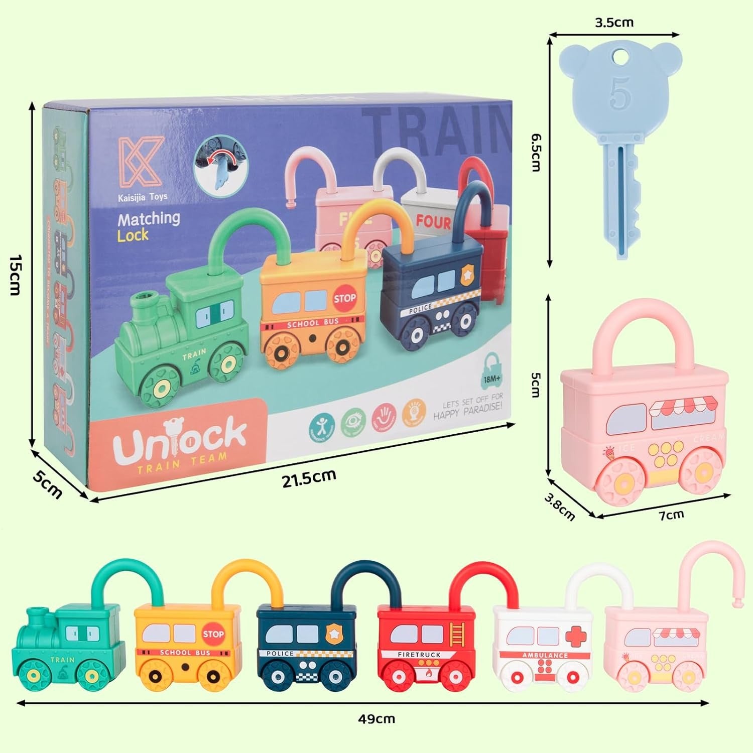 Unlock Train Montessori Toy For Kids