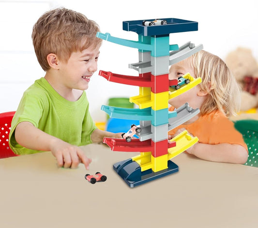 Gliding Railcar Building Trackset For Kids