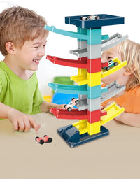 Gliding Railcar Building Trackset For Kids
