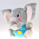 Cute Musical Baby Elephant with Soothing Sounds Soft Cuddles Plush Toy