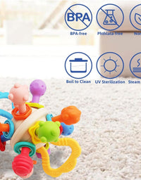 Huanger Extra Soft Baby Rattle & Teether Toy For Kids
