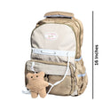 Children's Bear School Bag Waterproof Lightweight Backpack -16 Inches (Brown) (909) (Deal)