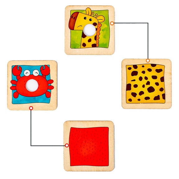 Animal Texture Matching Puzzle – Fun Sensory Learning Game