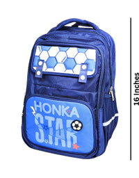 Honka Children's Football School Bag Waterproof Lightweight Backpack 16 Inches (Blue) (2282) (Deal)
