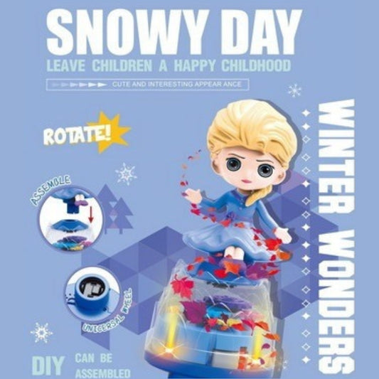 Snowy Day Winter Wonders DIY Rotating Doll Toy