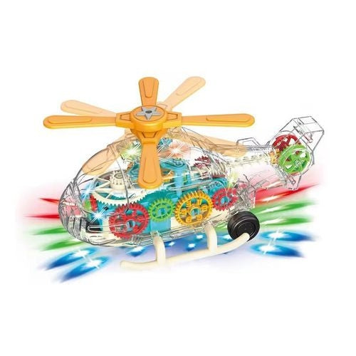 Transparent crystal helicopter toy