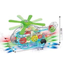 Transparent crystal helicopter toy