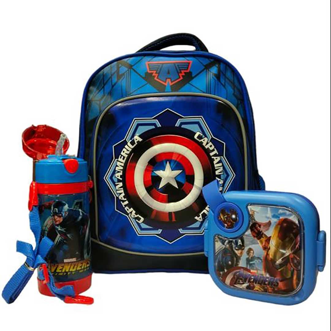 3D Captain America School Bag Deal Small