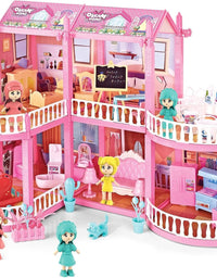 Princess Doll House Playset For Girls - 170 Pcs
