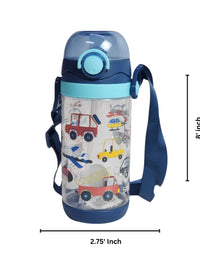 Car Printed Water Bottle For Kids
