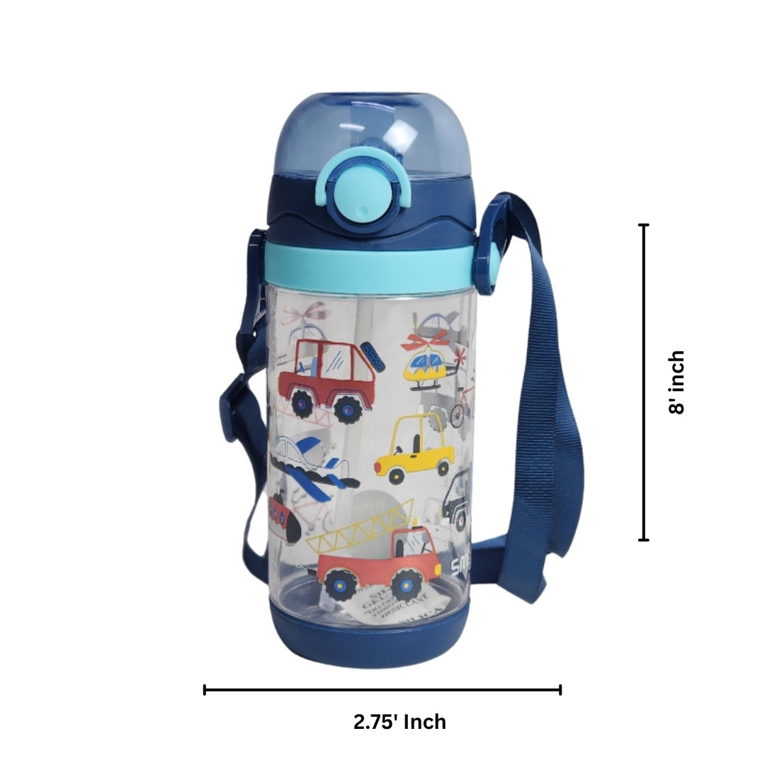 Car Printed Water Bottle For Kids