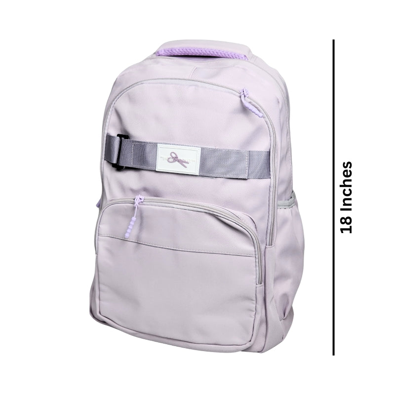 Spacious School Bag for kids - 18 inches (959) - Purple