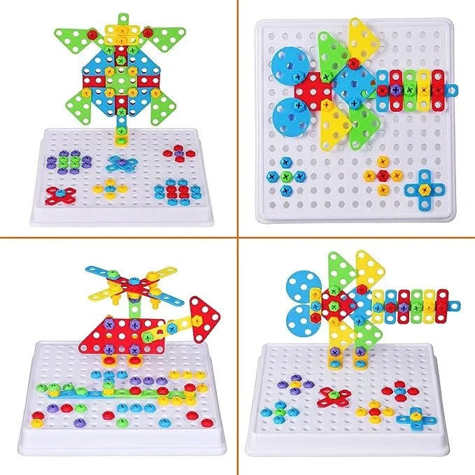 Create & Play Drill Toy Set – 144-Piece Building Fun for Creative Minds