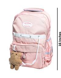 Children's Bear School Bag Waterproof Lightweight Backpack -16 Inches (Pink) (909) (Deal)
