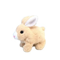 Cute Walking Bunny Toy Soft Plush Rabbit with Squeaky Sounds Tail Wiggle