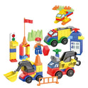 Educational Giant ABS Building Blocks DIY City Vehicle Construction Set for Kids