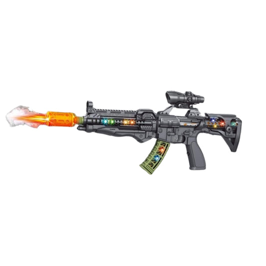 Toy Assault Rifle  Realistic Sound  Light Action Play Gun for Kids