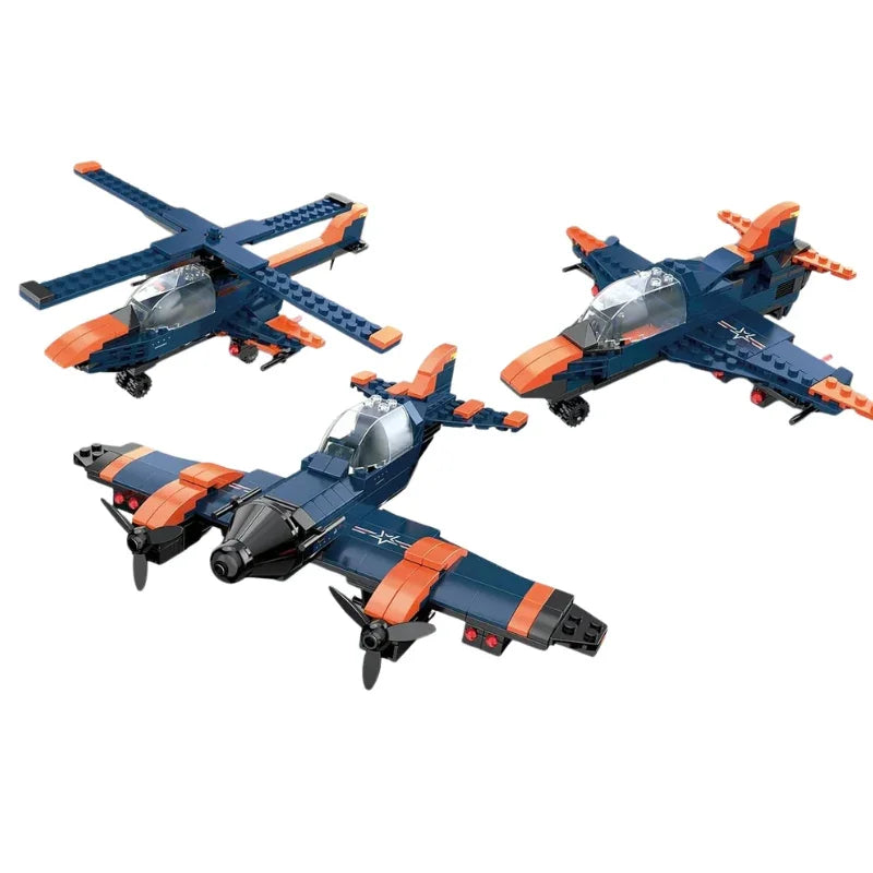 COGO MAN Creator Jet Plane to Helicopter Set
