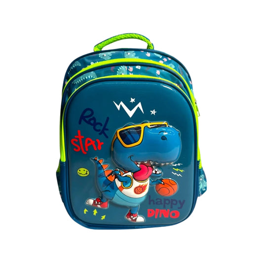 16 Inch 3D Dino School Bag Cool Spacious Backpack for Boys (241316)