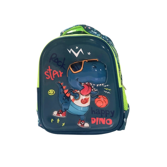 13-Inch 3D Dino School Bag Cool Spacious Backpack for Boys (241312)