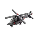 COGO Military Helicopter Building Blocks Set Transformable Aircraft Toy