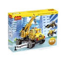 COGO Engineer Construction Vehicle Building Blocks Set Crane Bulldozer Loader Kids