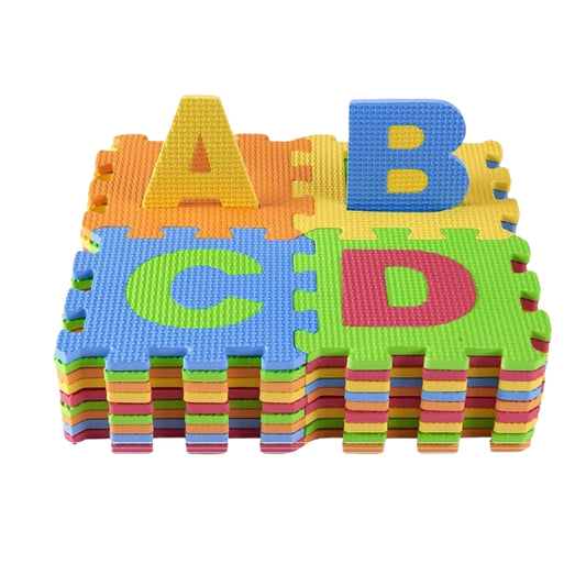 EV27 Alphabet Number Foam Mat 36PCS XL Size (28cm) Soft Interlocking Educational Play Tiles