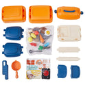 Warmiehomy Portable Kids Play Kitchen Set with Accessories and Shoulder Strap