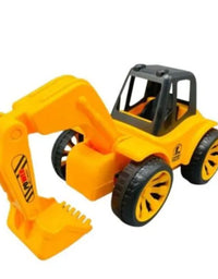 Remote Control Engineering Vehicle Toy Yellow Color
