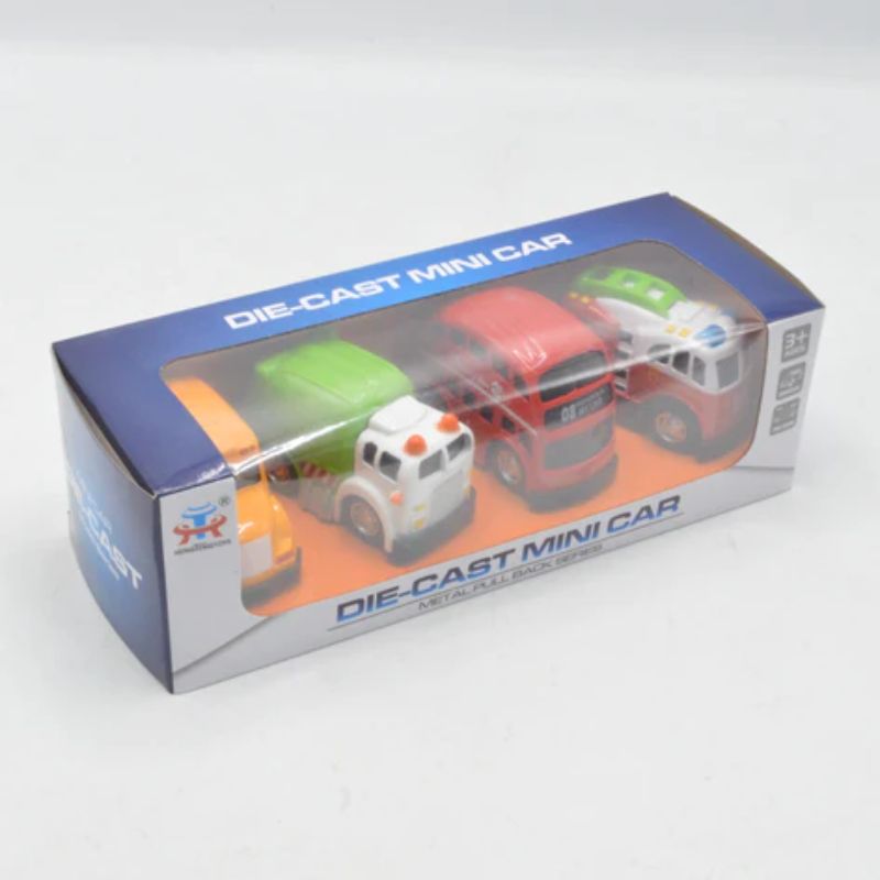 Diecast Mini Car Pack of 4Pcs