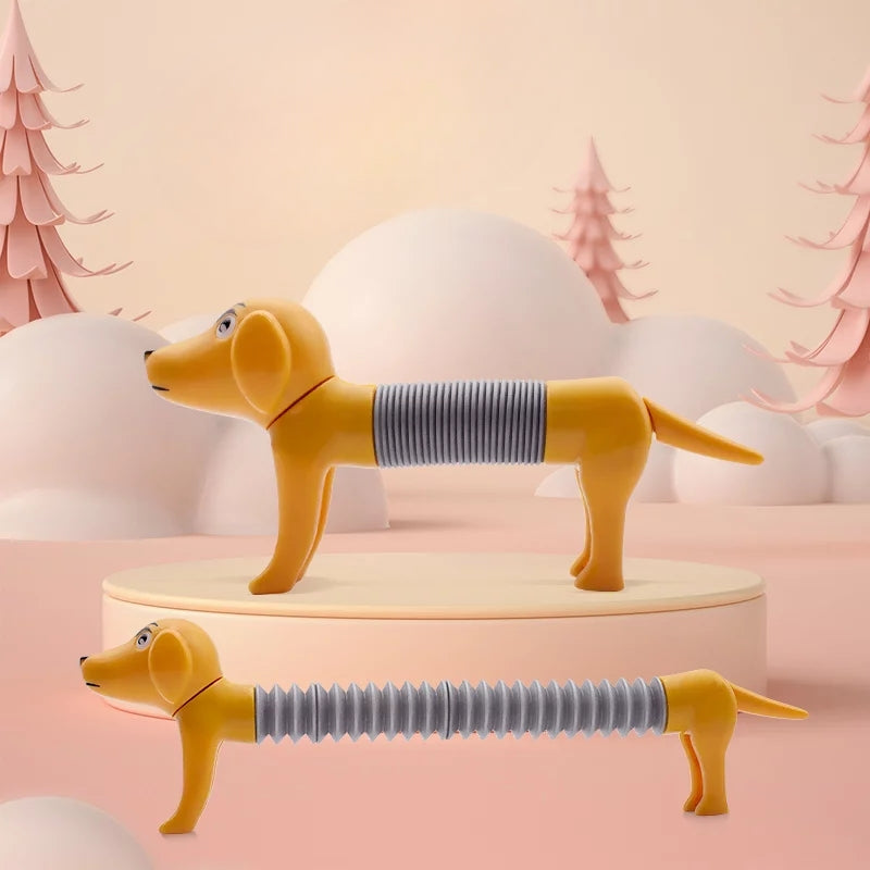 Stretchable Pop Tube Spring Dog Toy For Kids