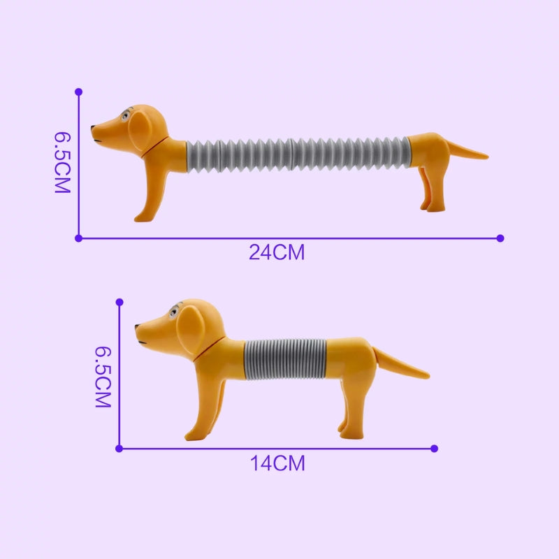 Stretchable Pop Tube Spring Dog Toy For Kids
