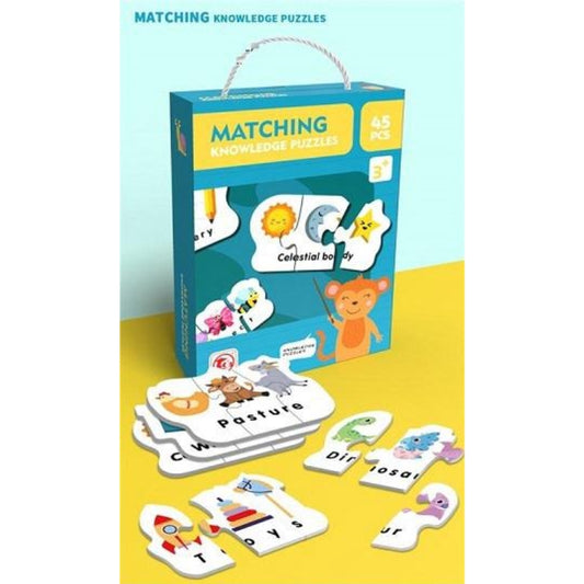 Matching Knowledge Puzzle For Kids - 45 Pcs