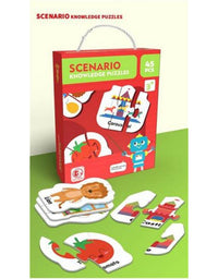 Scenario Knowledge Puzzle For Kids - 45 Pcs
