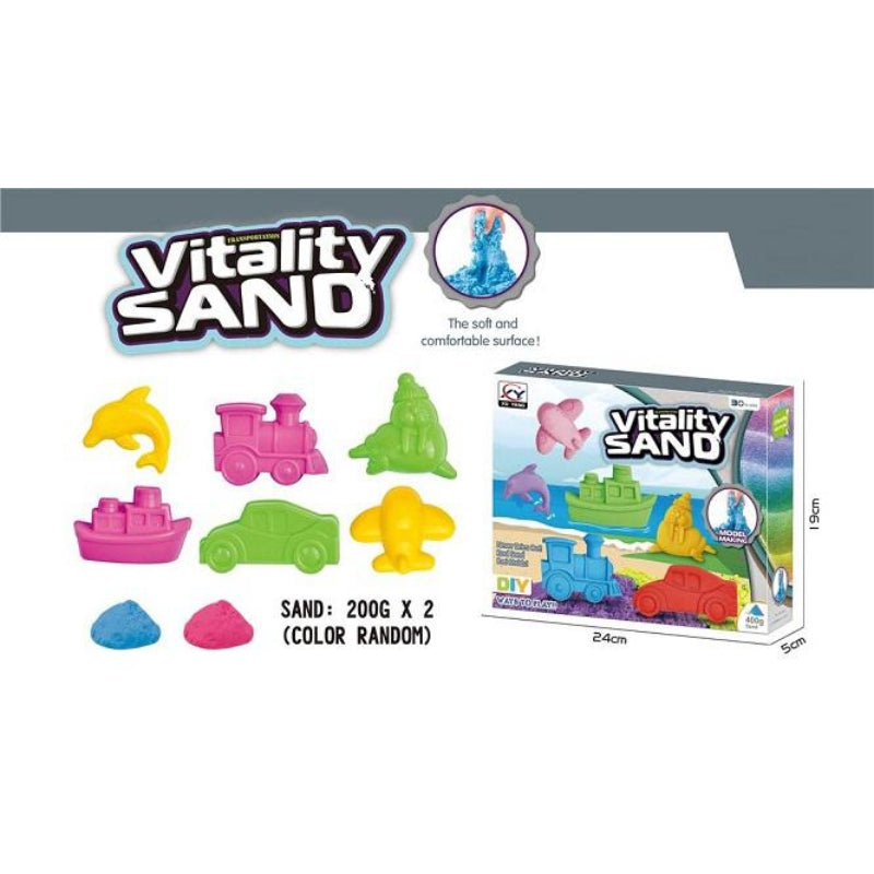 DIY Transport Shapes Vitality Sand Playset For Kids