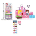 Piece Mini Travel Magnetic Building Blocks Set - Pink Princess Castle Edition