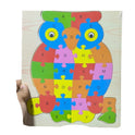 Toygenix Owl-Shaped Wooden Alphabet Jigsaw Puzzle – 26-Piece Montessori ABC Learning Toy for Toddlers | Deal