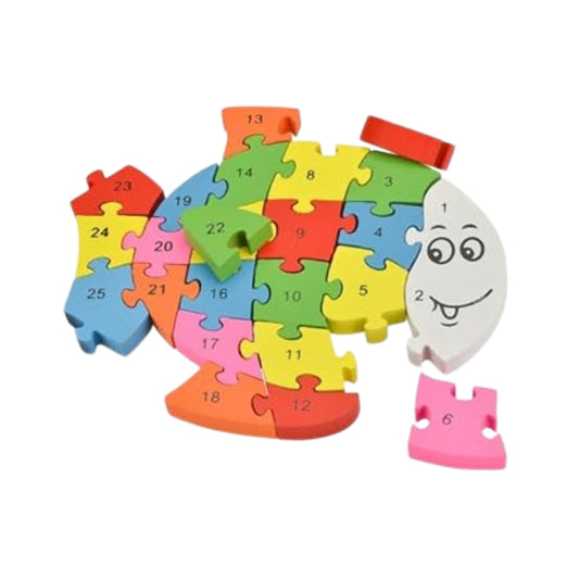 Toygenix Wooden Animal Alphabet & Numbers Jigsaw Puzzle – Educational 26-Piece Learning Toy for Kids | Deal