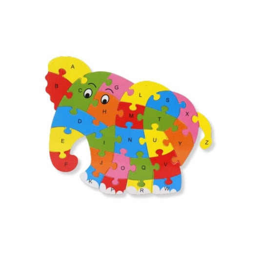 Toygenix Wooden Animal Jigsaw Puzzles – 26-Piece Alphabet & Numbers Educational Toy | Deal
