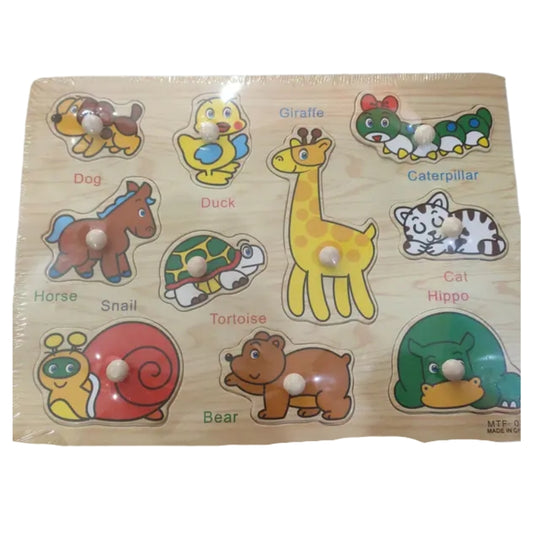 Toygenix 3D Wooden Animal Jigsaw Puzzles – 26-Piece Educational Alphabet & Numbers Toy | Deal